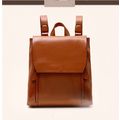Ladies Anti-Theft Shoulder Backpack Brown