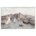 The Harbour Bridlington A R Quinton Art Postcar...