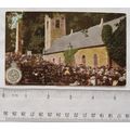 vintage postcard Sunday Morning at Kirk Braddan...