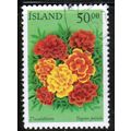 2004 Iceland Sc# 1005 used - Marigold Flowers 5...