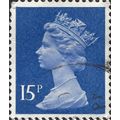 GB, Queen Elizabeth Machin, ultramarine 1979, 15p