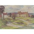 Hutton Le Hole Evening Light Painting Postcard