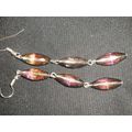 Elegant dichroic rainbow oblong crystal glass l...