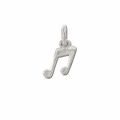 Sterling Silver Musical Notes Charm Pendant.