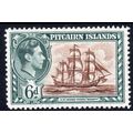 Pitcairn Is Sg6 6d Brown & Grey-Blue Fresh ligh...
