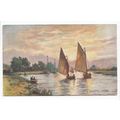 A Regatta Acle Norfolk Broads Series Art Postcard