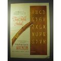 1950 Hickok Twin-Profile Initial Belt Ad