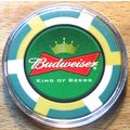 Budweiser Beer POKER CHIP Golf Ball Marker - Gr...