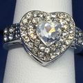 Ring Heart Shaped Fun Fashion Rhinestone #290 U...