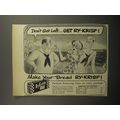 1952 Ry-Krisp Crackers Advertisement - Don't get left.. get Ry-Krisp!