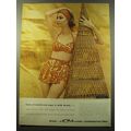 1960 Celanese Arnel Fiber Ad - Cole of California says it with Arnel