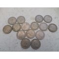 UK/GB - 15 differently dated - Elizabeth II -6d...
