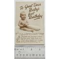 vintage postcard To Greet Dear Babys First Birt...