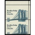 2041, MNH 20¢ Brooklyn Bridge - Misperf Error M...