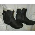 Dream Pair Lang-5A Girls Suede Leather Zip Up H...