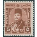 Egypt 1946 5m red-brown SG295 unused