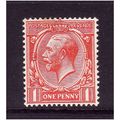 GREAT BRITAIN 1924 GEORGE V SG 419 1d SCARLET U...
