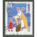 CAN 1991 80c 'CHRISTMAS ' FINE USED (EBID38-891)