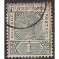 Straits Settlements 1892 Queen Victoria 1c Gree...