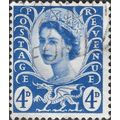 WALES, QE II, Wilding, blue 1968, 4d, #6