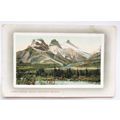vintage postcard Canadian Rockies Three Sisters