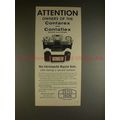1962 Zeiss Contarex & Contaflex Camera Ad - New...
