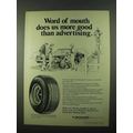 1974 Dunlop Elite Steel Belted Radial Tire Ad