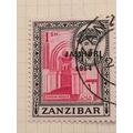 Zanzibar 1964 1s Carmine & Black T56 Jamhuri O/...