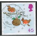 2001 Christmas Robins 45p Multicoloured SG2241 FU