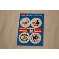 1989 Fleer Dodgers Team History Stickerback w/4...