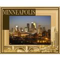 Minneapolis Minnesota Laser Engraved Wood Pictu...