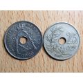 Belgium 1926 25 Centime Belgie (Dutch - Flemish...