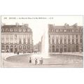 35 - Rennes - place du palais et la rue Edith C...