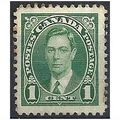 Canada 1937 SG357 1c Green Mounted Mint. .