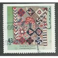 CAN 1993 43c 'HANDCRAFTED TEXTILES' FINE USED (...