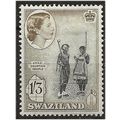Swaziland 1956 SG60 1/3d Black & Deep Olive Mou...