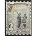 Swaziland 1956 SG60 1/3d Black & Deep Olive Mou...