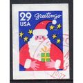 USA 1994 Christmas - Santa with Gift 29c Imperf...