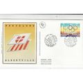 Spain 1992 Paises Olimpicos Silk FDC Madris spe...