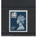 Wales.W45 17p Deep Blue.Unmounted Mint.Aug25