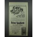 1913 Heinz Spaghetti Ad - Family Eating