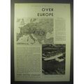 1930 Ford Motor Company Airplane Ad - Over Europe