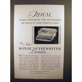 1930 Royal Portable Typewriter Ad - Beauty Perf...