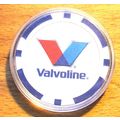 Valvoline Poker Chip Golf Ball Marker - Blue