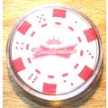 Budweiser Beer Poker Chip Golf Ball Marker - Wh...
