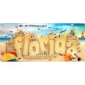 Florida Sandcastle 3D Fridge Magnet