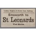 LONDON BRIGHTON & SOUTH COAST RAILWAY LUGGAGE L...