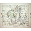 Worcestershire, England, Map, Book Illustration...