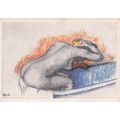 Edgar Degas Woman Washing In Her Bath Painting ...