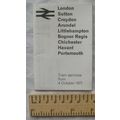 1971 BR train services London Sutton Croydon Ar...